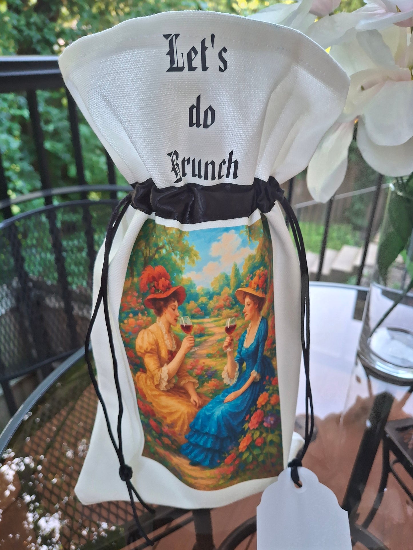 Let's Do Brunch Wine Bag - Victorian Women